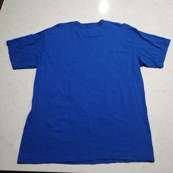 2011 M&M's AUTHENTIC BRANDED BLUE M&M CHOCOLATE CANDY TEE T SHIRT Mens Large EUC - Picture 2 of 6